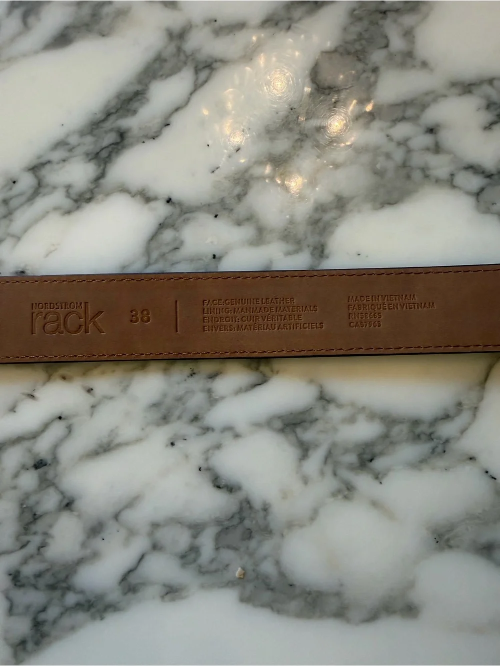 NWT Nordstrom Rack Grey Blue Genuine Leather Suede Belt Sz 38 Silver Tone Buckle